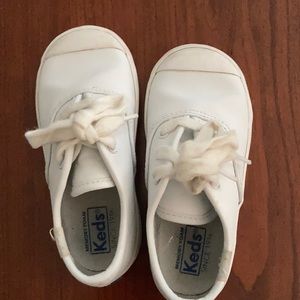 Toddler White Keds Size 8w